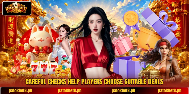Careful checks help players choose suitable deals Careful checks help players choose suitable deals