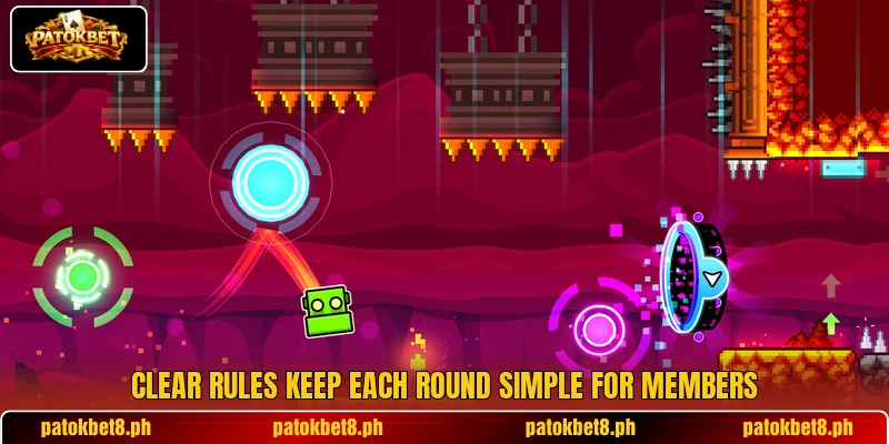 Clear rules keep each round simple for members