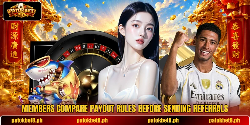 Members compare payout rules before sending referrals