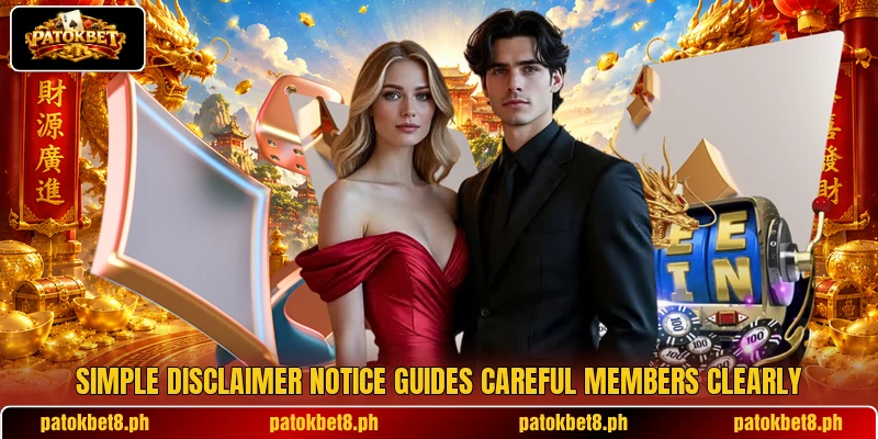 Simple disclaimer notice guides careful members clearly Simple disclaimer notice guides careful members clearly