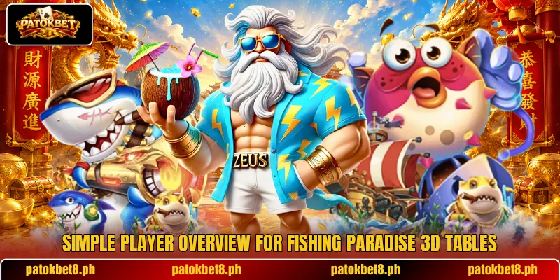 Simple player overview for Fishing Paradise 3D tables Simple player overview for Fishing Paradise 3D tables