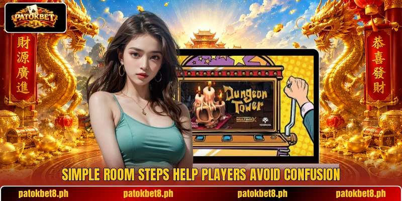 Simple room steps help players avoid confusion Simple room steps help players avoid confusion
