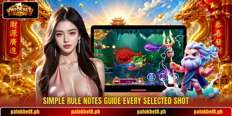 Simple rule notes guide every selected shot