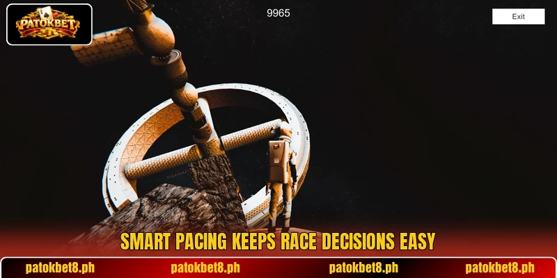 Smart pacing keeps race decisions easy Smart pacing keeps race decisions easy