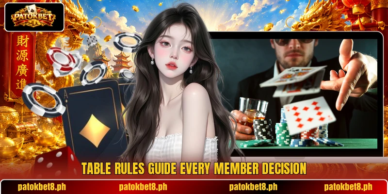 Table rules guide every member decision
